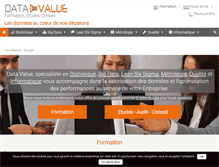 Tablet Screenshot of datavalue.fr